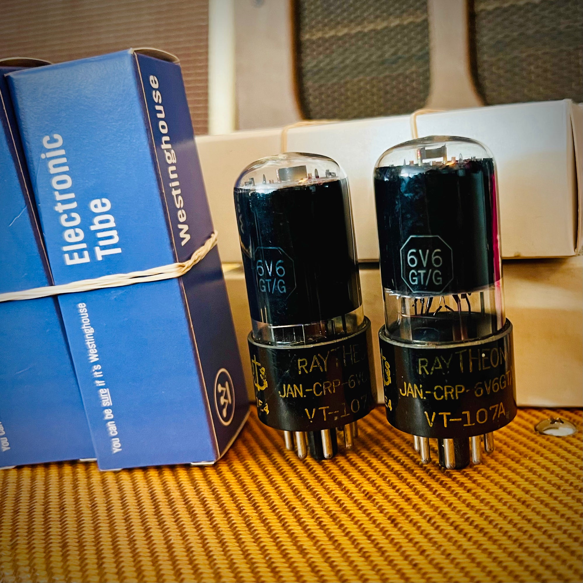 Matched Vintage 6V6GT Tubes - Vintage American Tubes