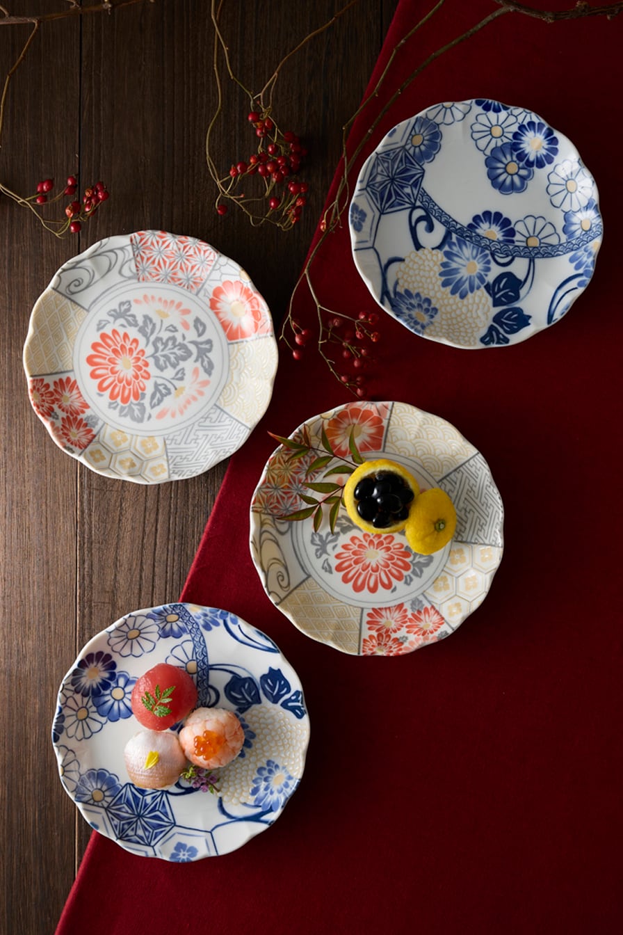 HAS-3003A 華祥瑞 小皿4P | 山勝美濃陶苑 公式オンラインショップ