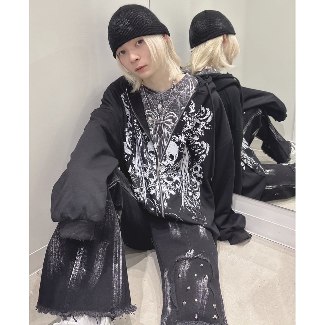 PIN PUNK SKULL ZIPパーカー | VOLCAN&APHRODITE