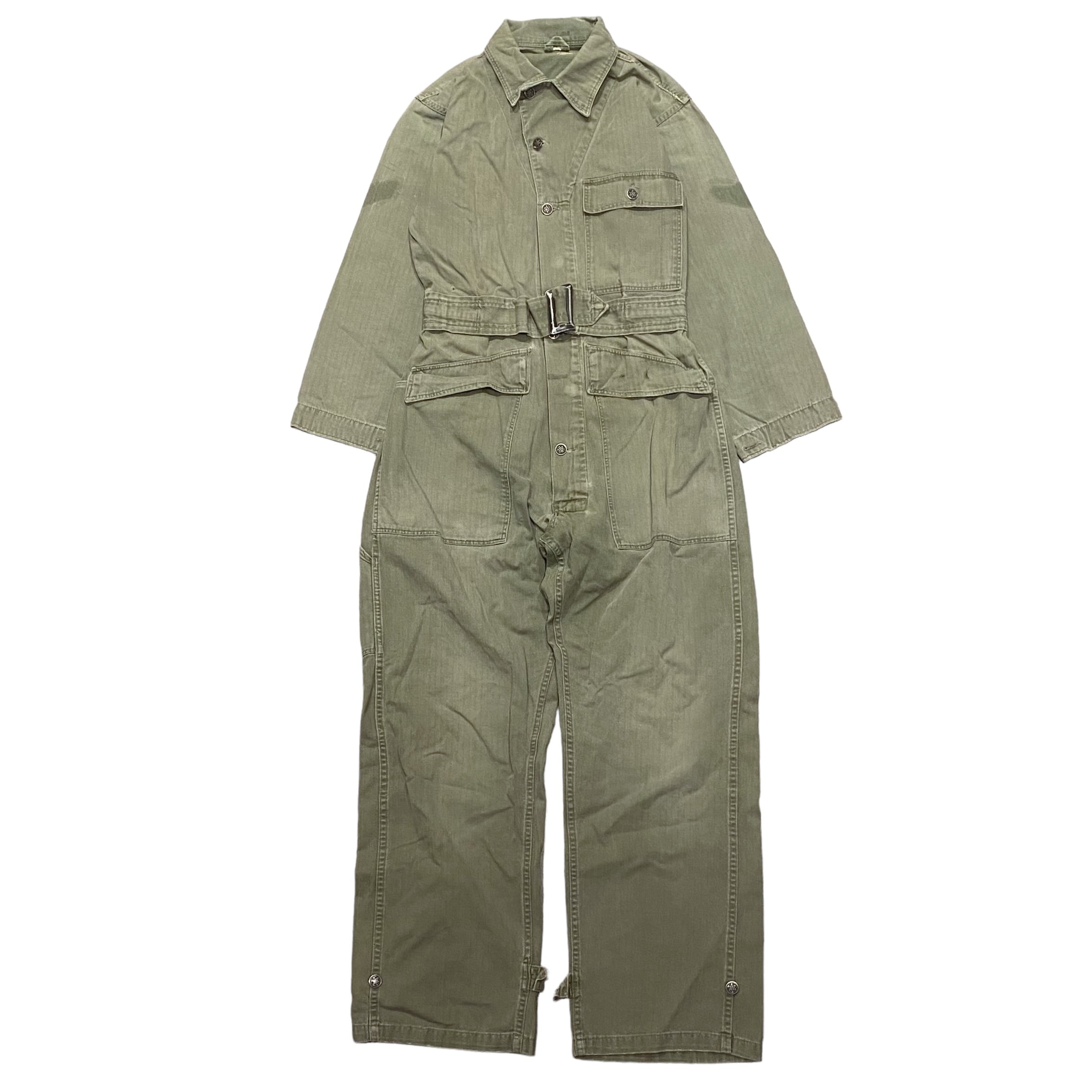 40's US ARMY M-43 HBT つなぎ all-in-one S / アメリカ軍 米軍実物