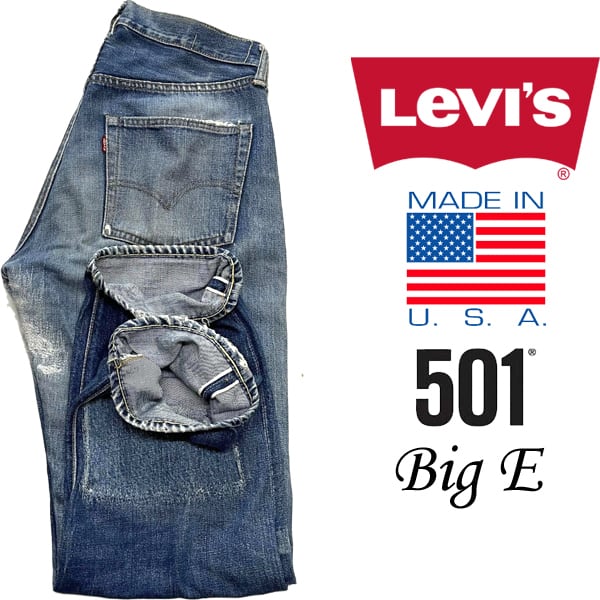 1点物◇USA製70sビンテージBIG Eリーバイス501赤耳ジーンズ古着メンズ
