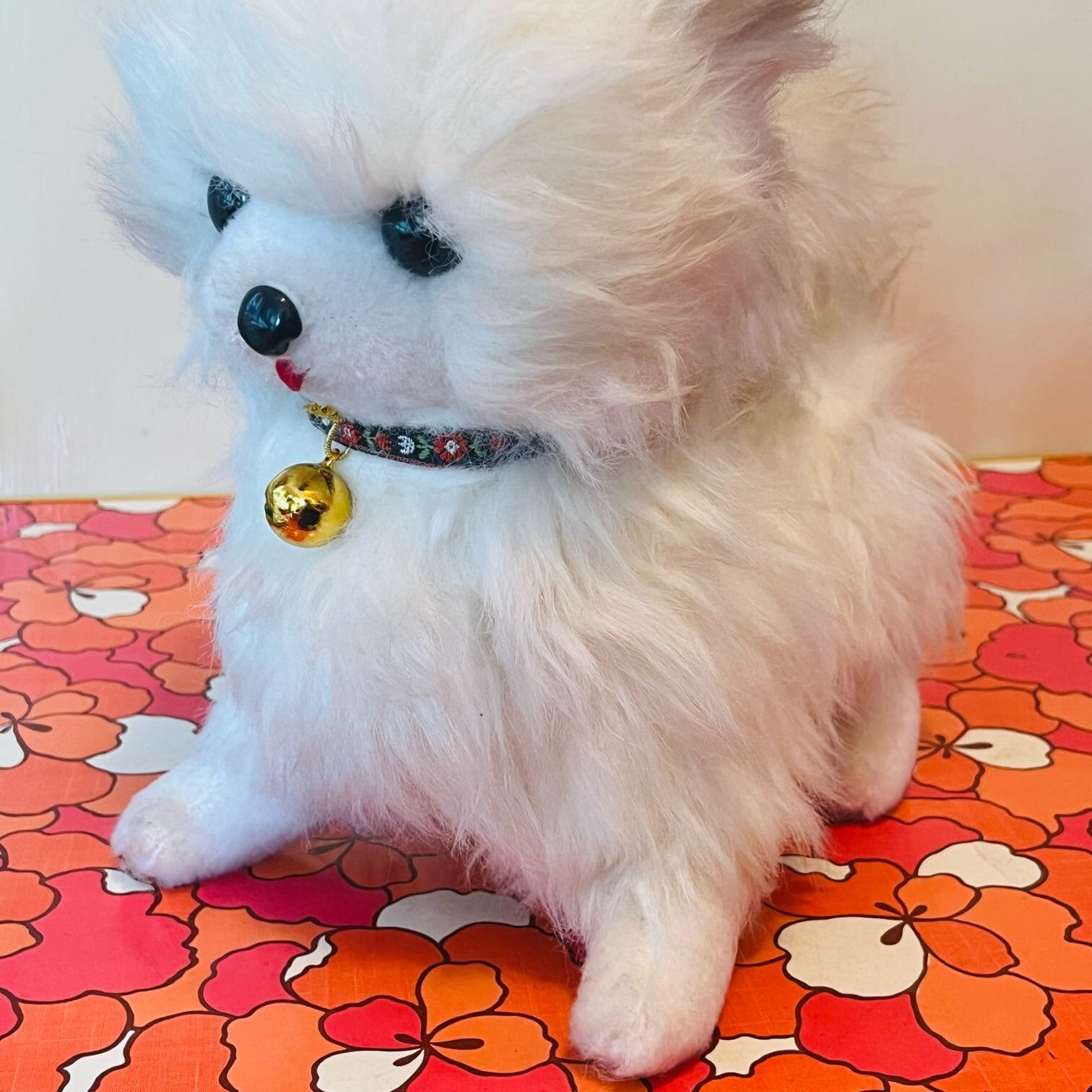 犬のぬいぐるみ お手入れわんちゃん ポメラニアン 昭和レトロ | 春眠雑貨店