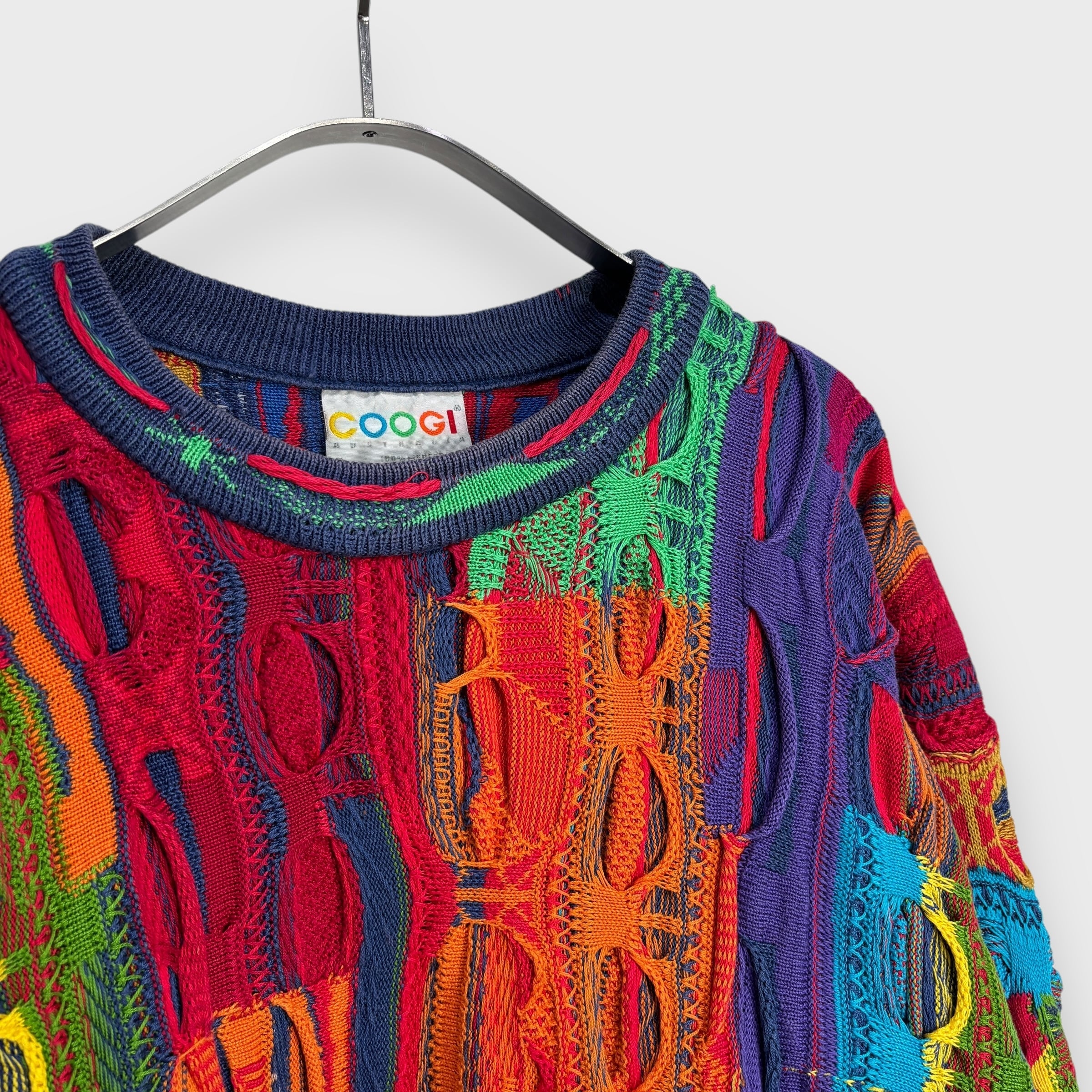 90s COOGI クージー 3Dニット 総柄ニット オーストラリア製 S | 古着屋 Uan