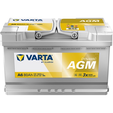 Varta A6. Batería de coche start-stop Varta 80Ah 12V