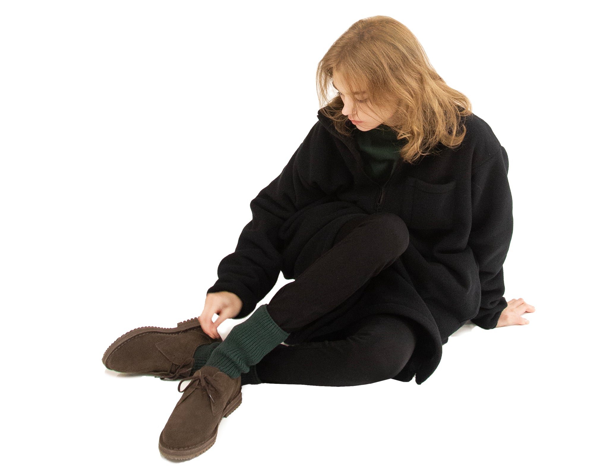 PLAIN-TOE SHOES IN D.BROWN (W) – bbblllaaahhh