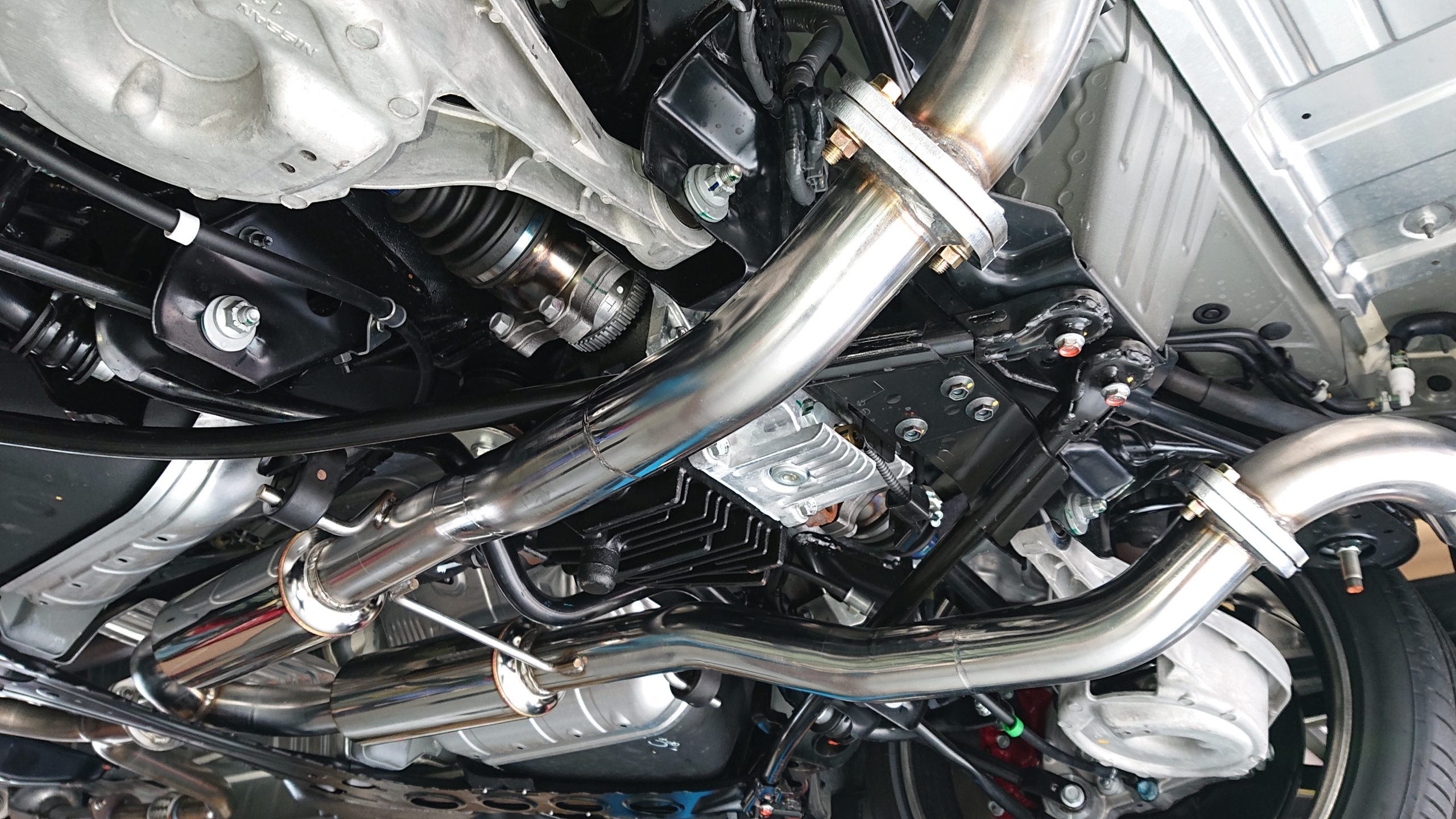 フェアレディZ RZ34 中間パイプ タイコ付 ステン 60Φ センターマフラー