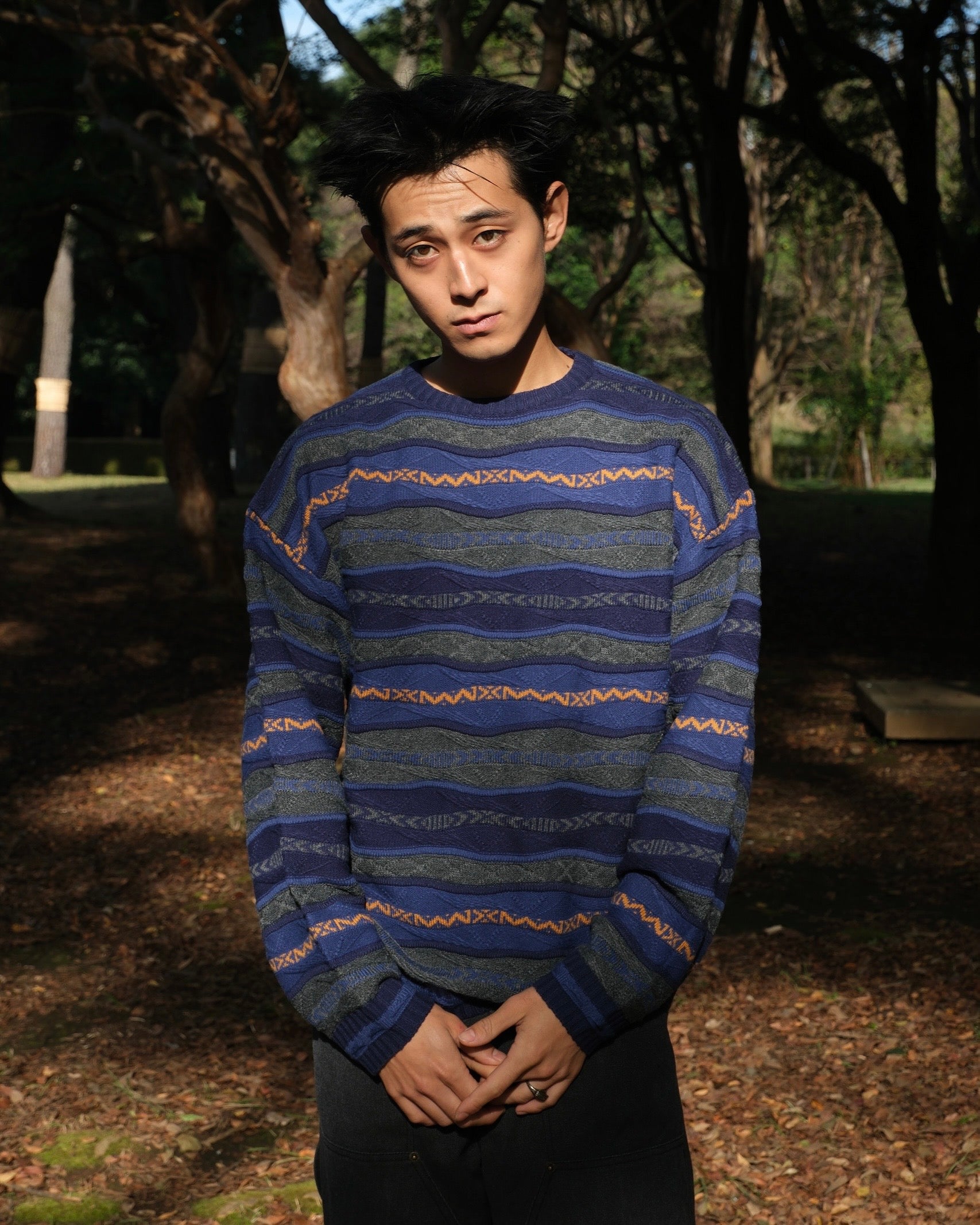 3D Effect striped knit – BELVET