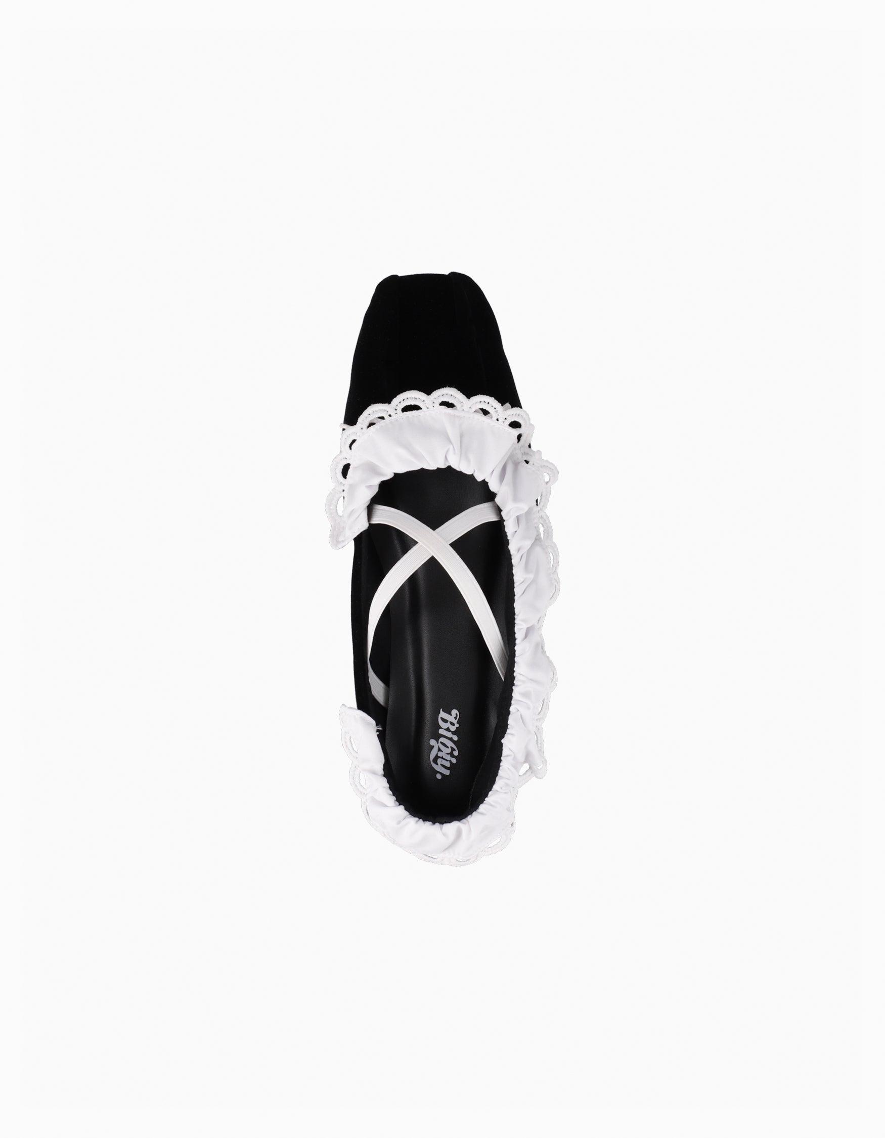 BIBIY. MADE | B. LACE BALLERINAS BLACK｜Bibiy.