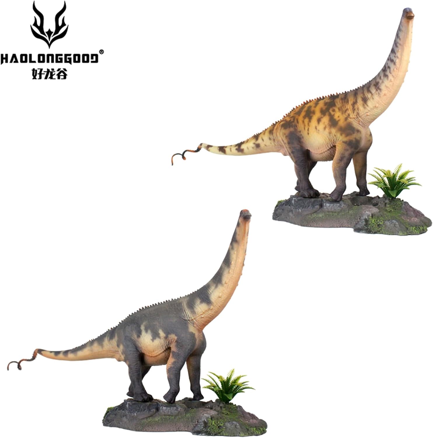 HAOLONGGOOD 1/35 サイズ ブロントサウルス 45.5cm級 PVC CE認証 塗装