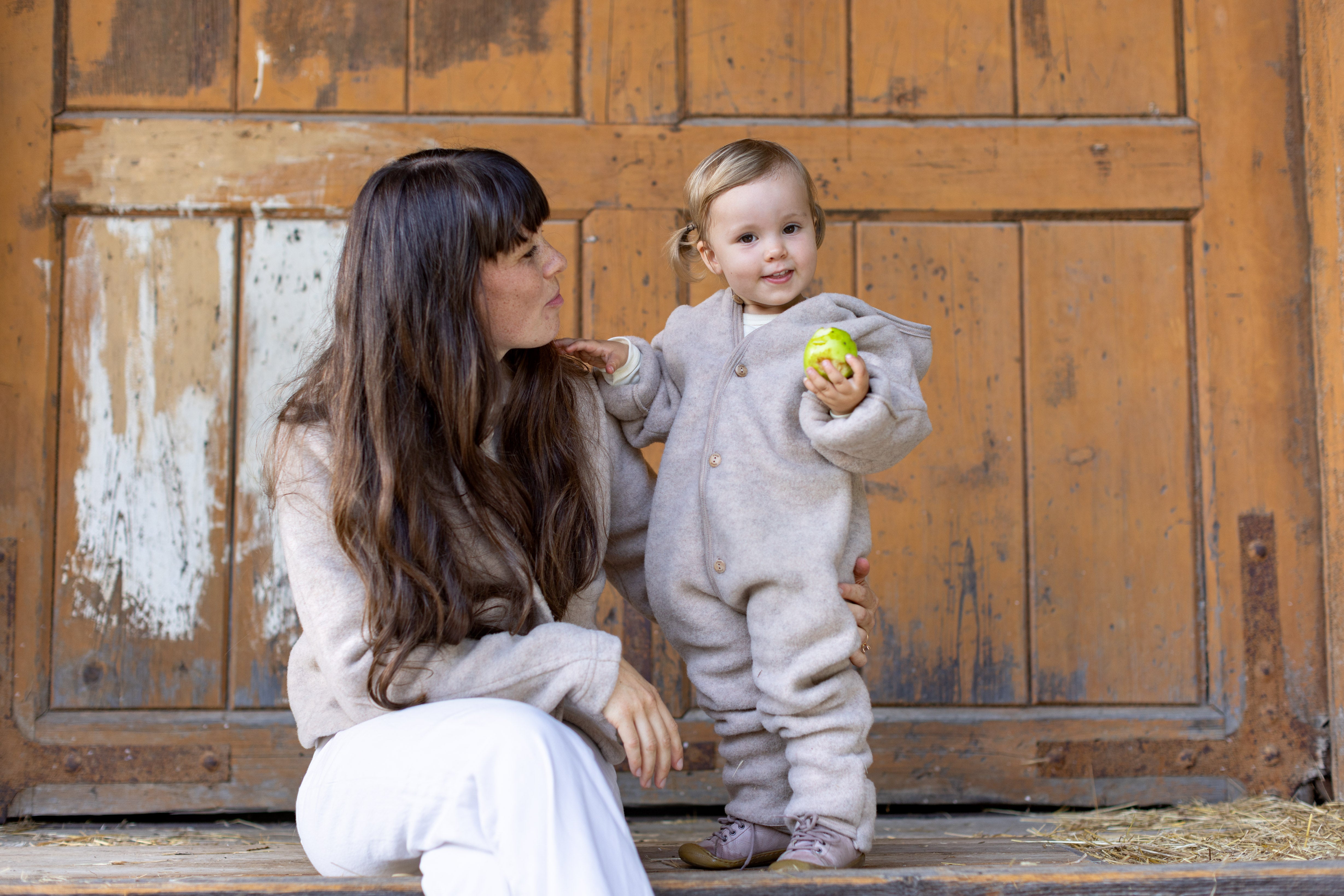 Hooded wool fleece overall – Bigelow Lane