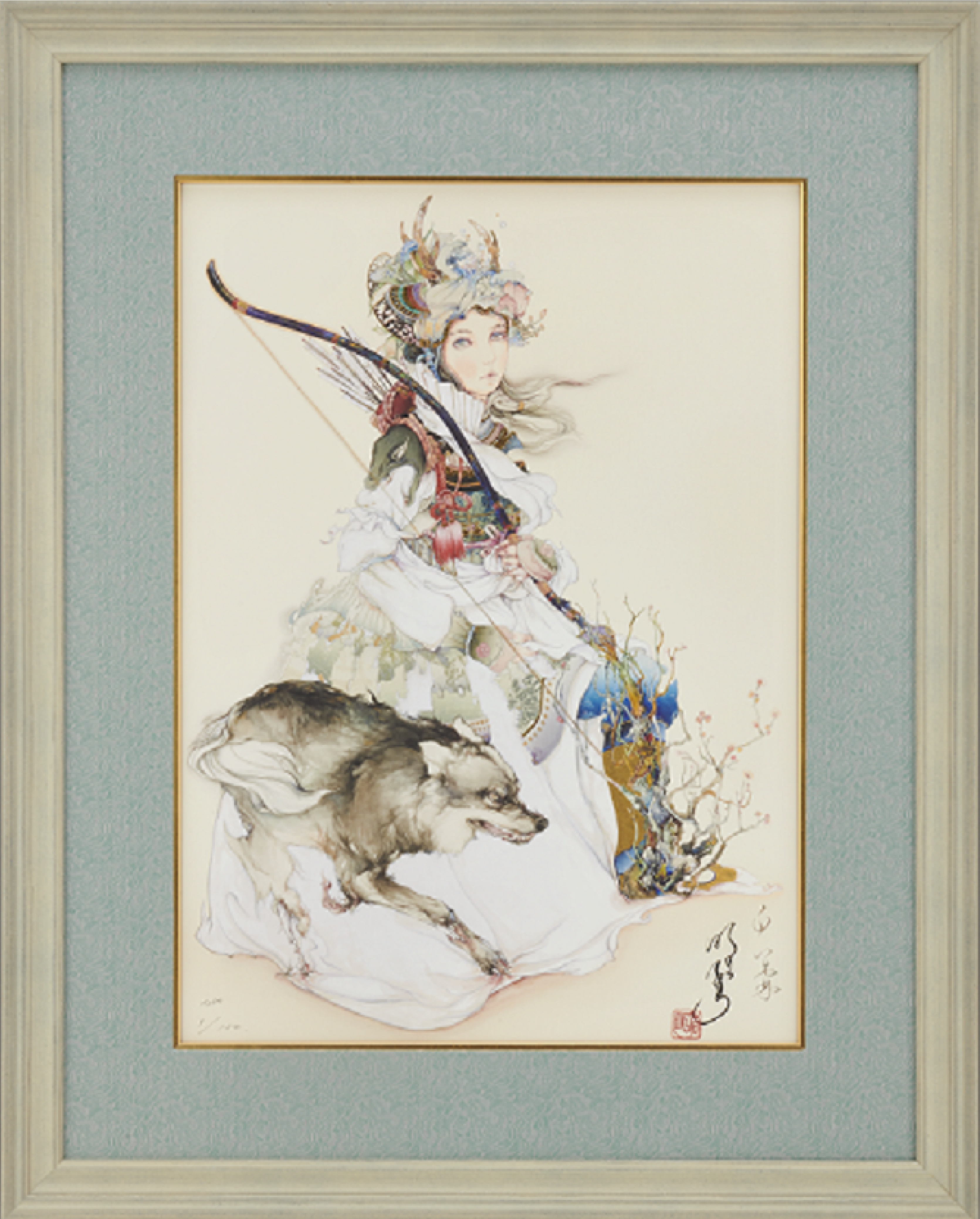 絵画、まあるい色と輝き