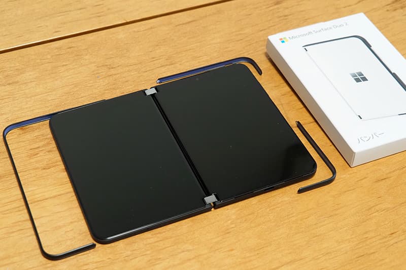 Microsoft Surface Duo バンパー マイクロソフト 美品 Attach the