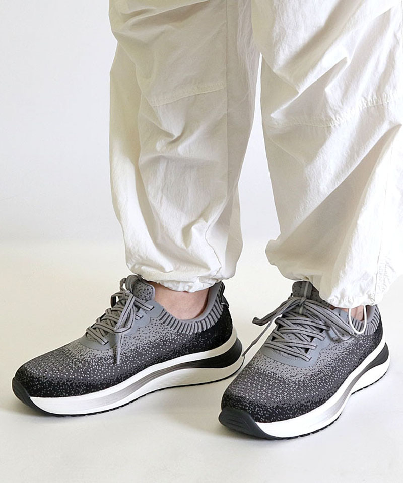 オーソフィート】ニラ ミディアム/ブラック テキスタイル/シューズ