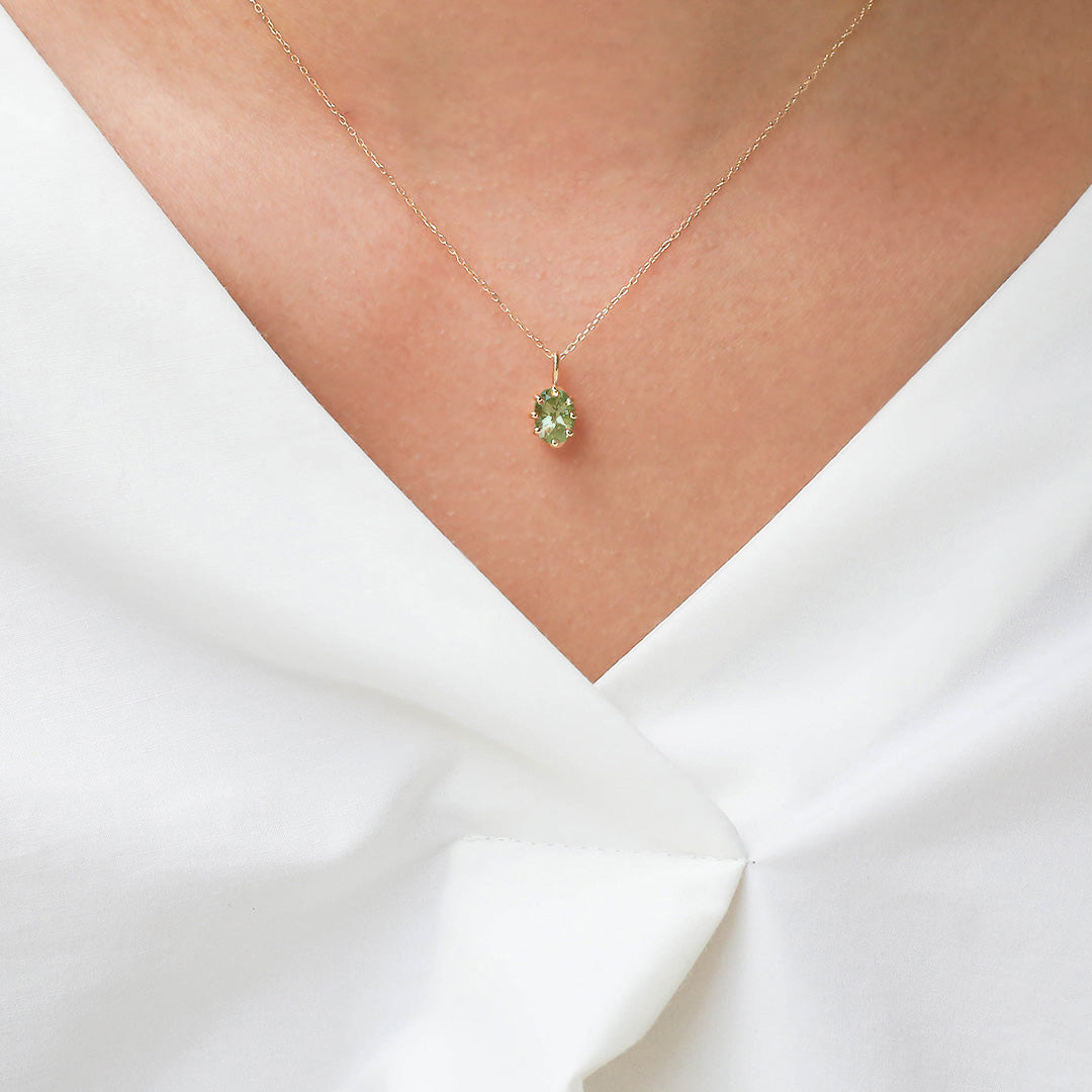 ビズー公式】グリーントルマリン コンゴ産 K18(18金)ペンダントトップ