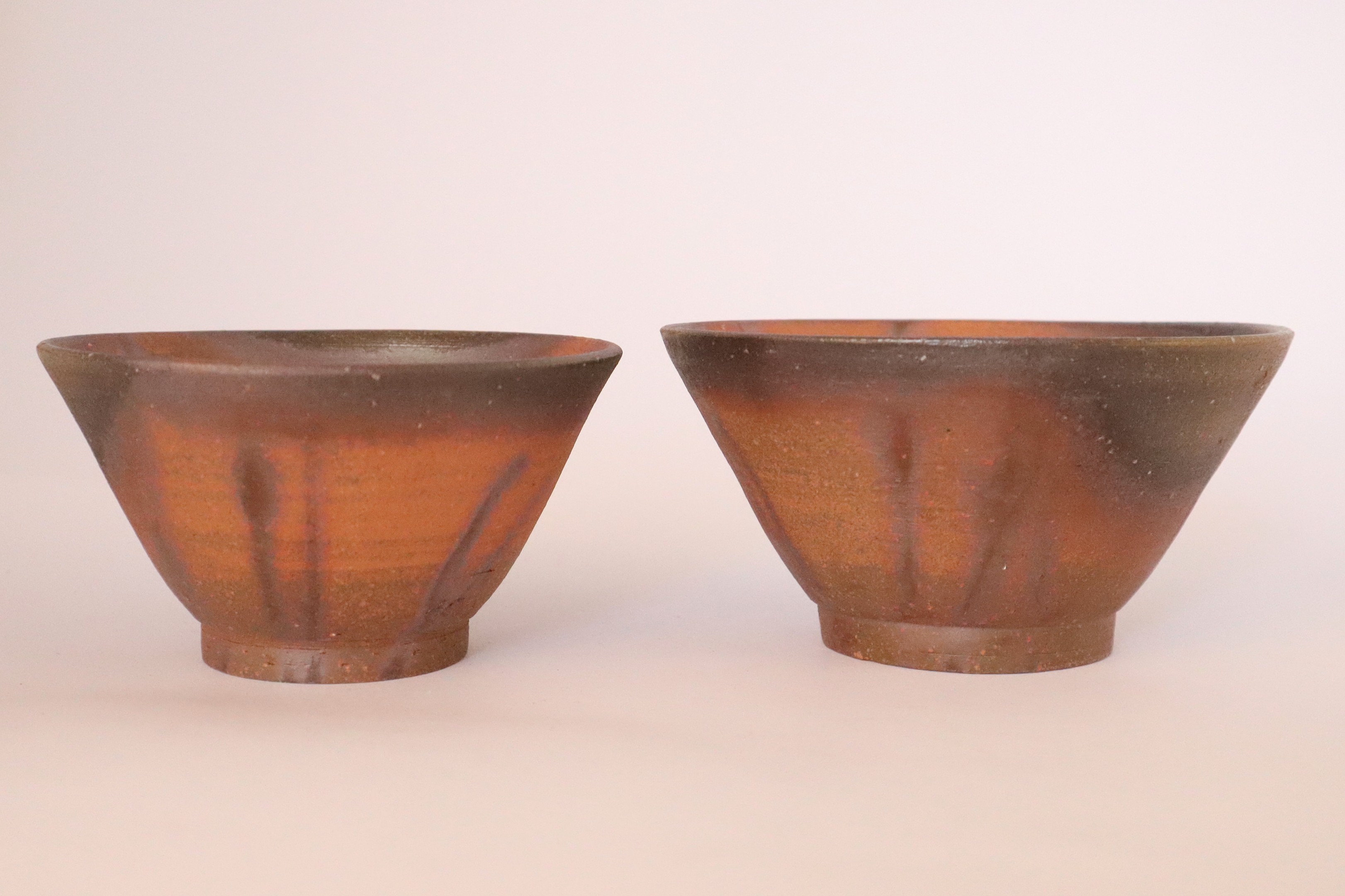 b備前焼ショッピングサイト / ペア茶碗 備前焼 陶吉