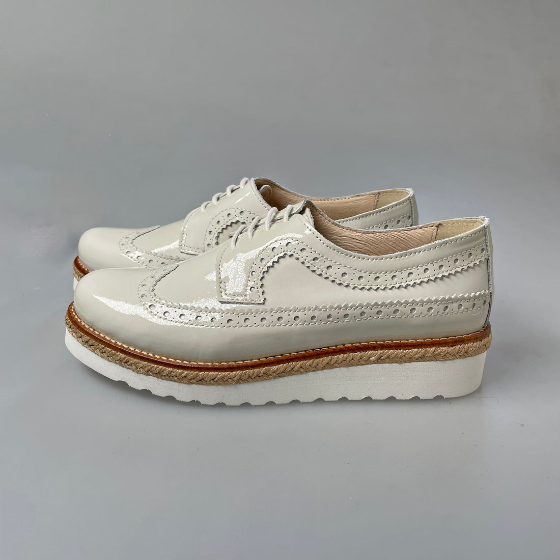 BONTRE/ジュート厚底レースアップシューズ/05702