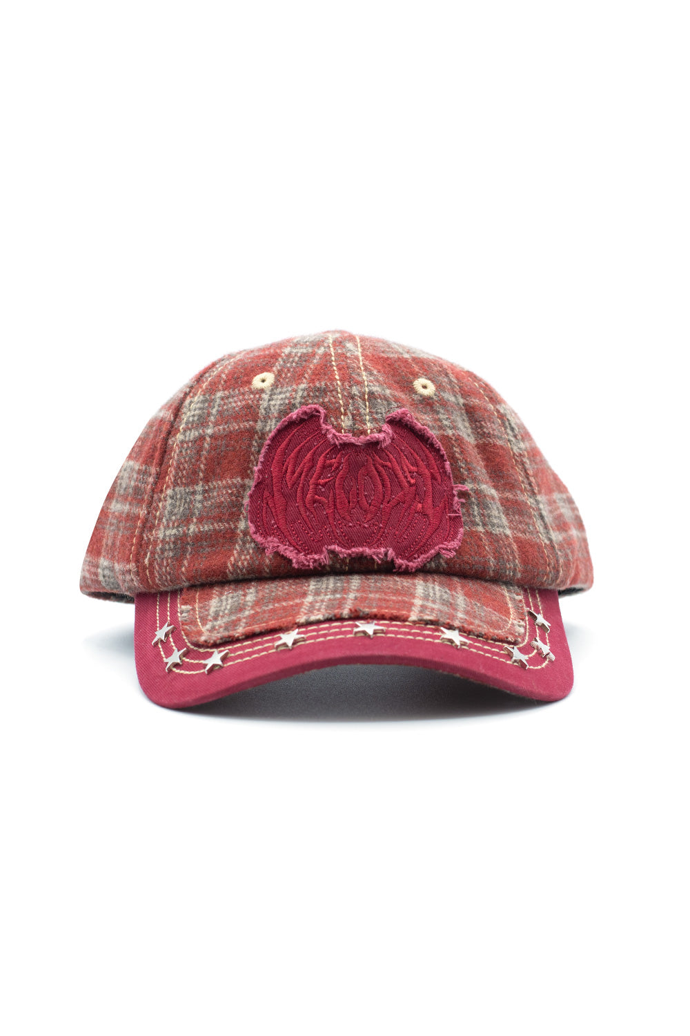 EC Melodi Star Studded Hat Red Plaid | BONKERS