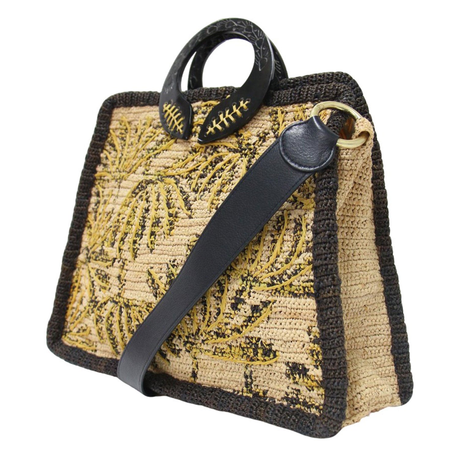 JAMIN PUECH (ジャマンピュエッシュ) 2WAY ラフィア バッグ