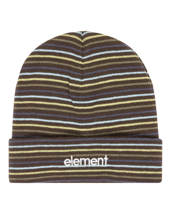 ELEMENT メンズ MID LOWCASE BEANIE STRIPE ビーニー 【2025年秋冬モデル】