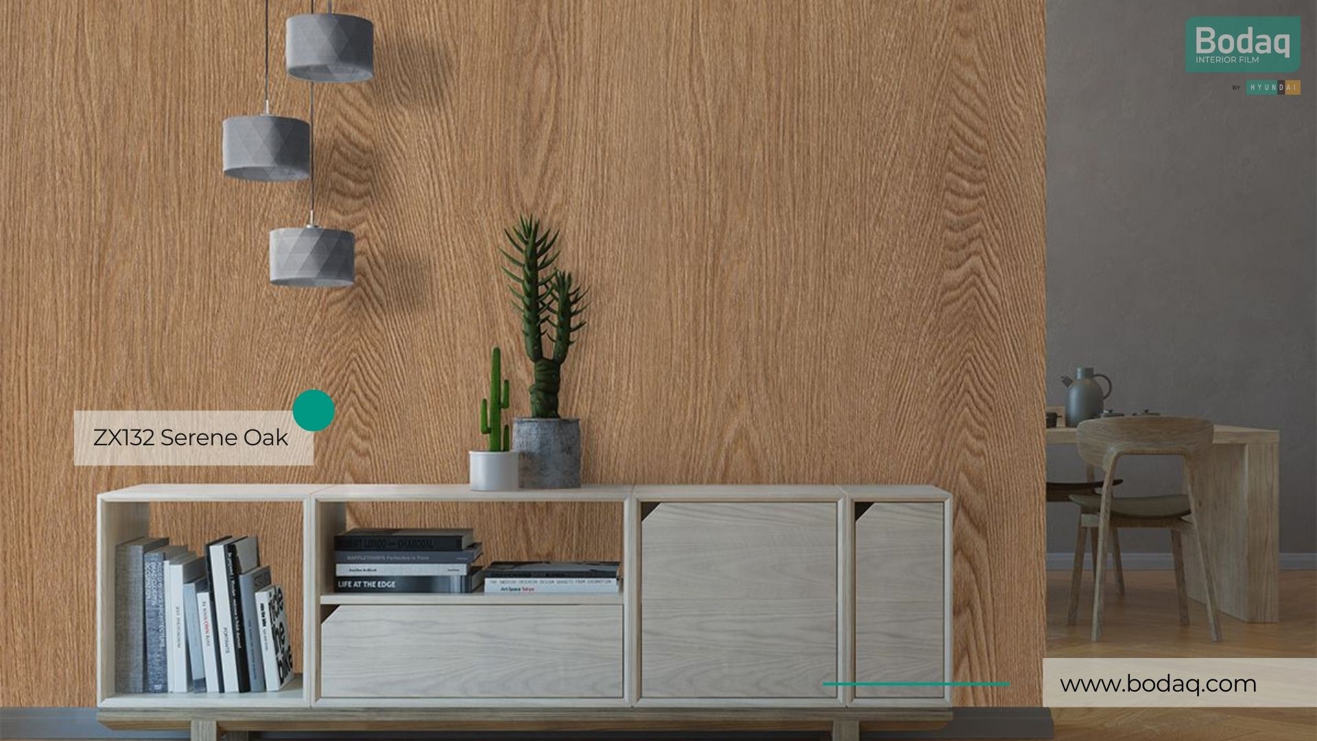 ZX132 Serene Oak Interior Film - Wood Collection