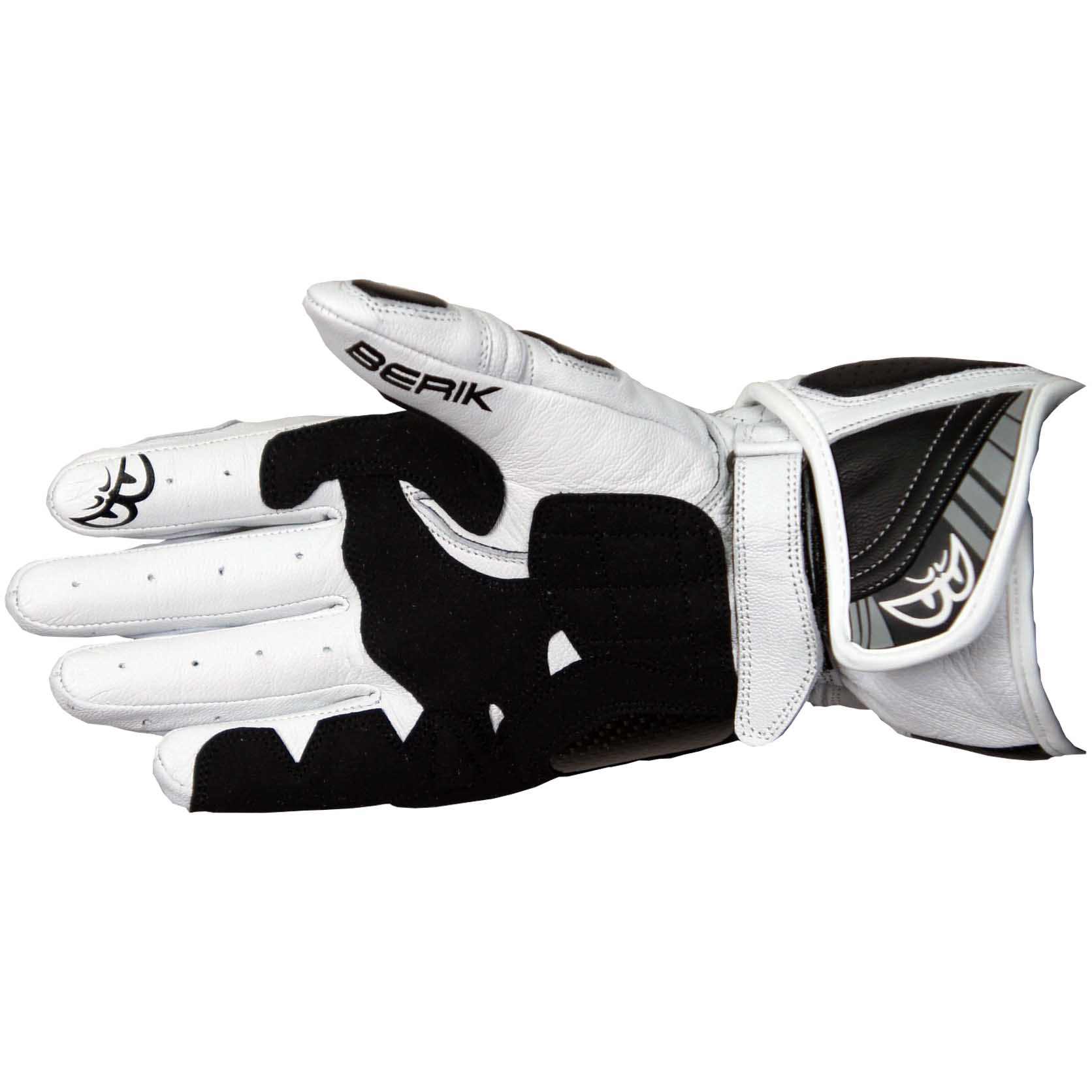 G-175102-BK WHITE BERIK RACINGGLOVE