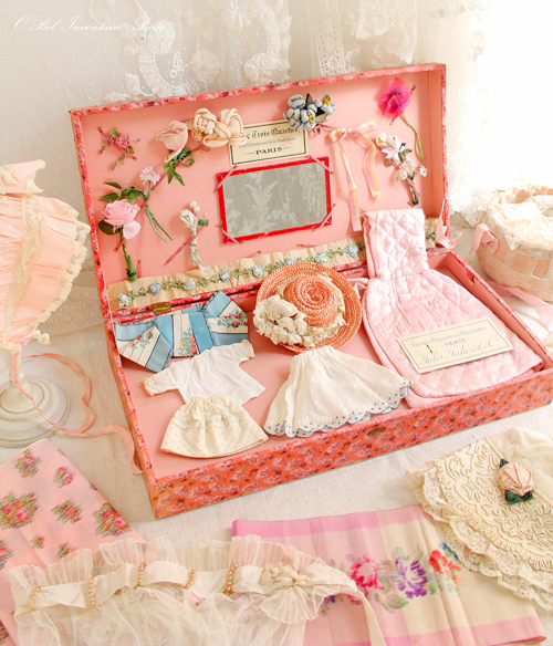 繊細なアンティークレース色々、ドールにぴったりなプレゼンテーション