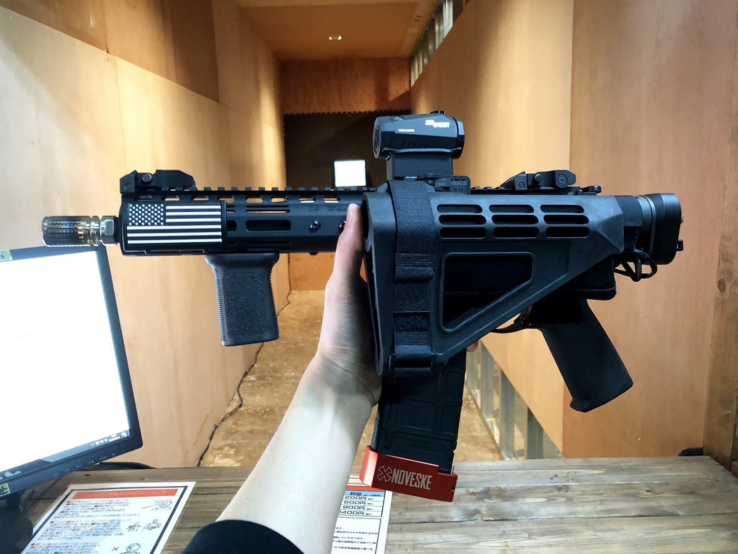 次世代 M4 CQB-R AR-15 PISTOL SB TACTICAL SBM4 CUSTOM!! 実物