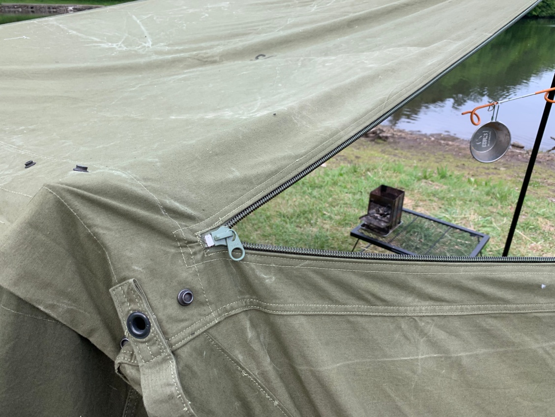 1975年製 USパップテント 二股フレーム YKKジッパー加工済み セット