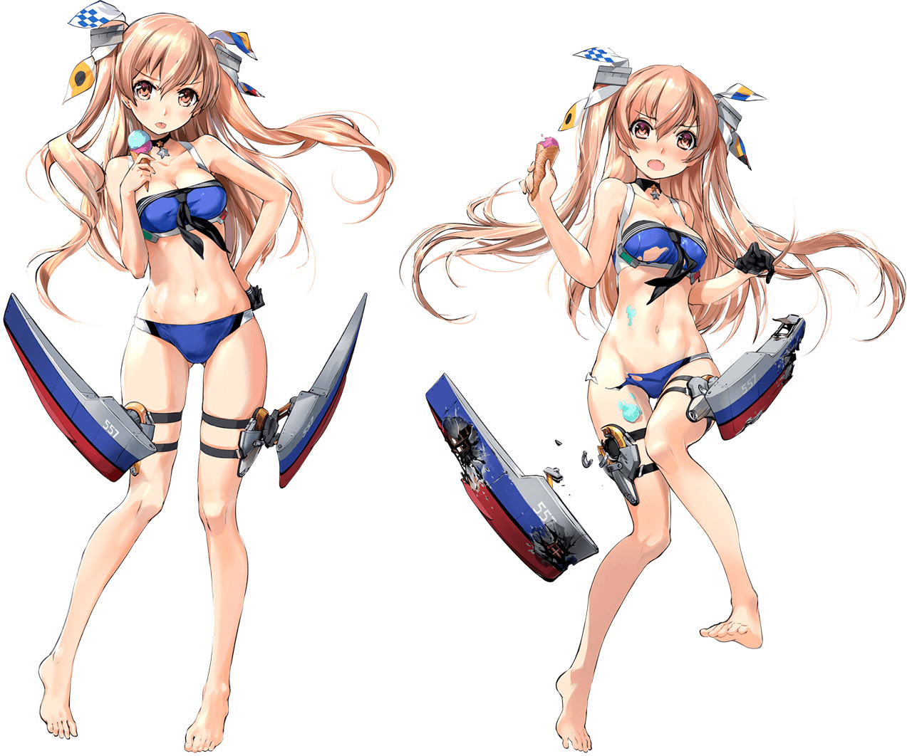 艦これアーケード 艦これアーケード ジョンストン改 水着mode ホロ