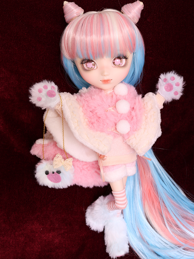 フラッフィー コットンキャンディー お迎え もこもこ肉球クマちゃん