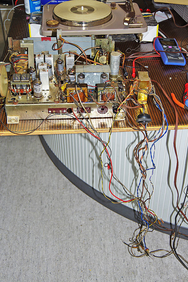 ◇1960年代ビクター真空管ステレオ「STL-466」の修復修理(プレーヤー