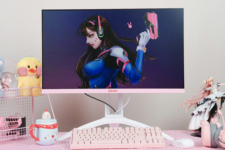 AOC 『AG273FXR/11』 画像など ～珍しいホワイト×ピンクの27インチ IPS