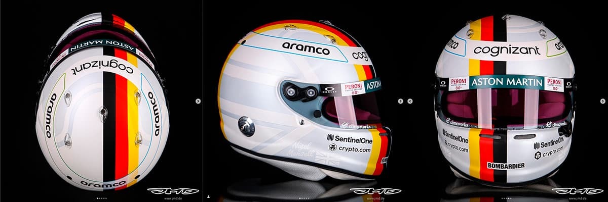 写真】セバスチャン・ベッテルの2022年ヘルメット その1 - ベッテル