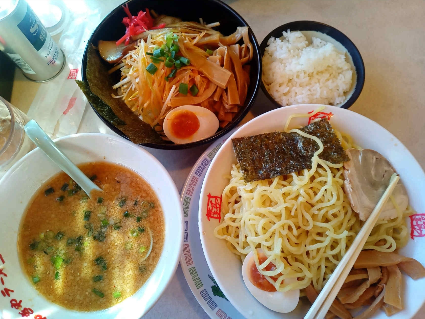 おおぎやらーめんの味噌つけ麺とのっけ丼 - 群馬県 グルメ