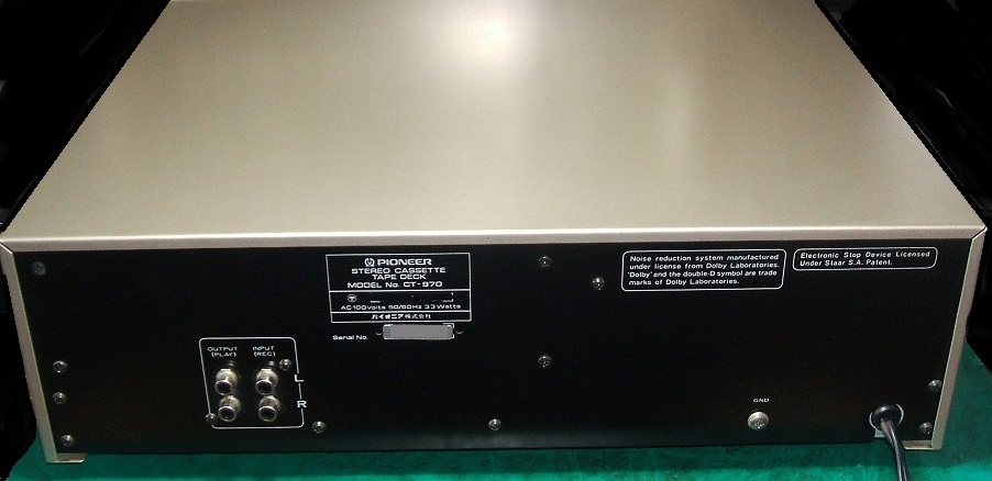 パイオニア・CT－970（カセットデッキ）修理記① | たもつ ちゃん