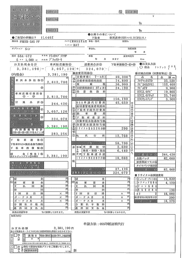 ワンダー速報 【新型フリードvsシエンタ見積もり比較!】装備や価格など