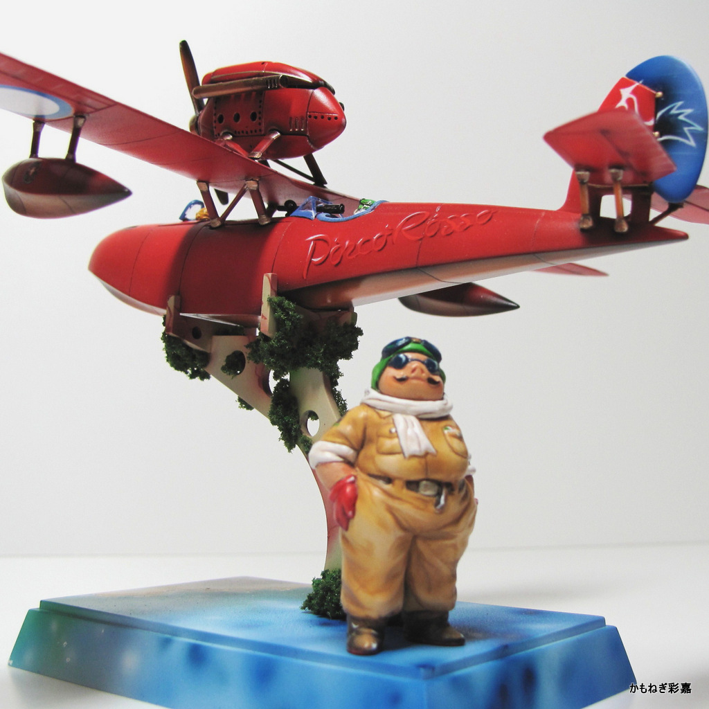 紅の豚 オルゴールとSAVOIA S-21F 1/24 WING CLUB 廃盤 紅の豚