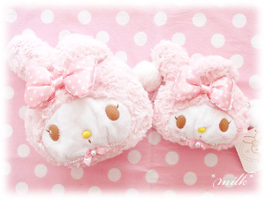 マイメロディ スイートラブリーシリーズのポーチ - ＊めろめろマイ