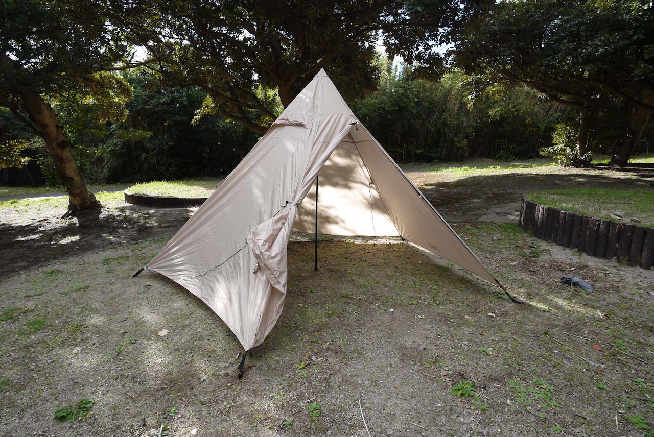 DODの「ライダーズワンポールテント」はゆるふわな自転車キャンツーを