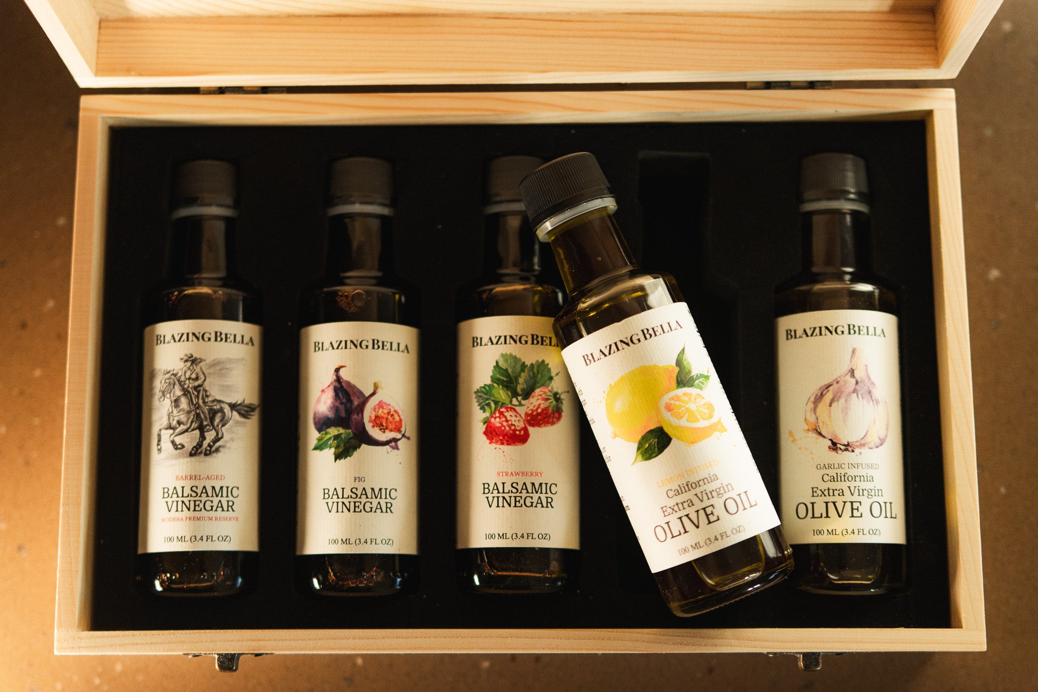Build Your Own Olive Oil and Balsamic Gift Set | Custom Wooden