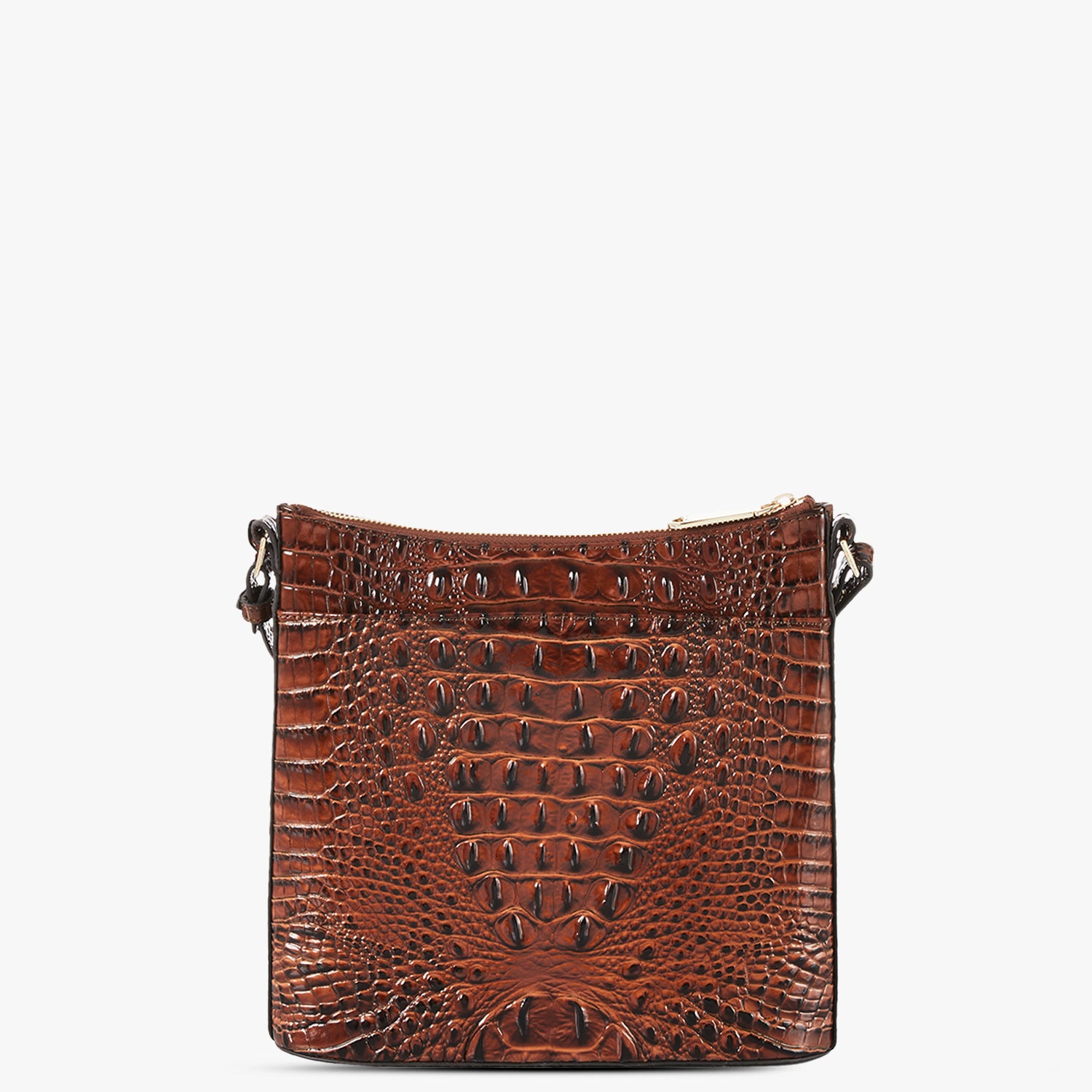 Katie Zip Top Crossbody Bag | Pecan Melbourne | BRAHMIN