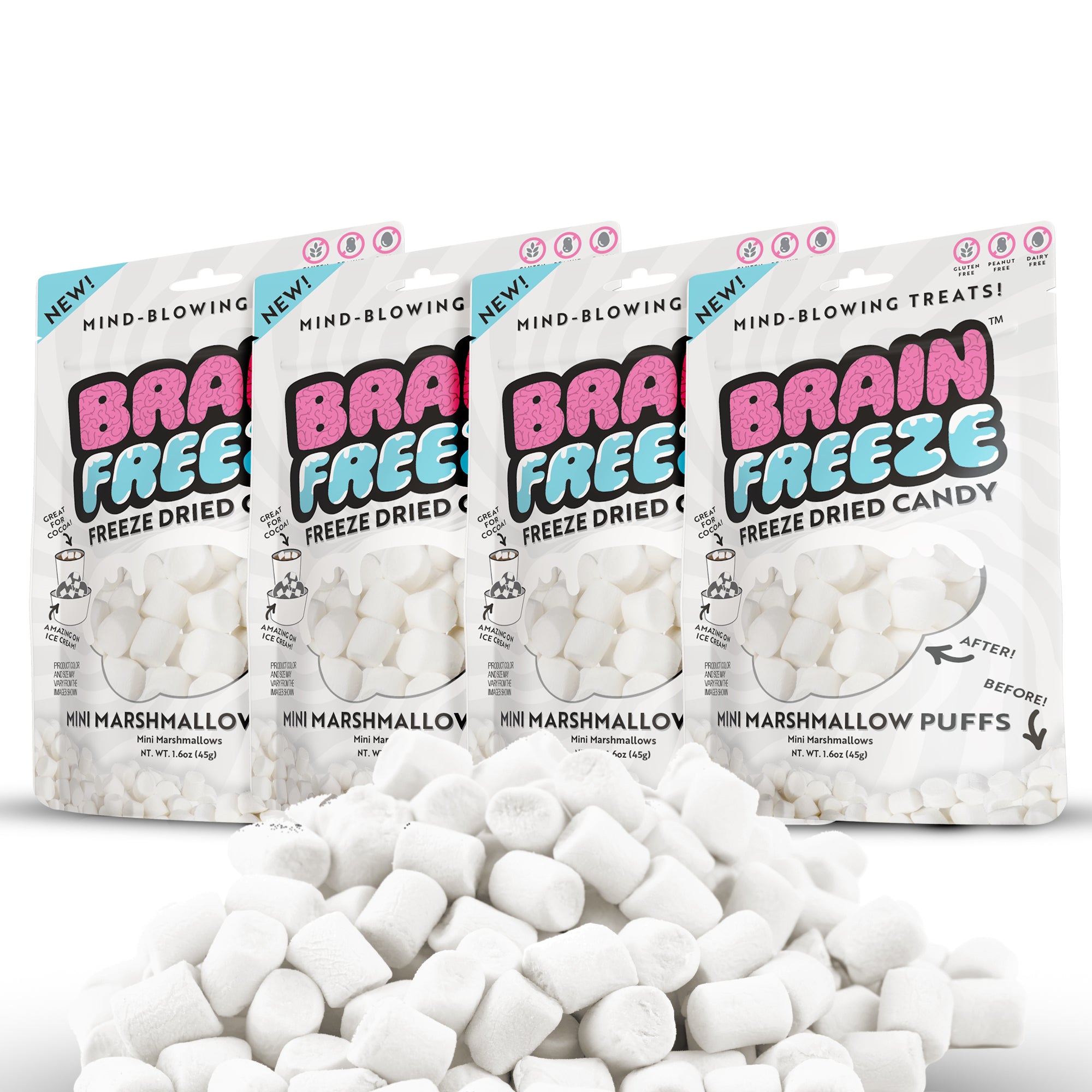 Marshmallow Mania Mix– Brain Freeze™ Freeze Dried Candy