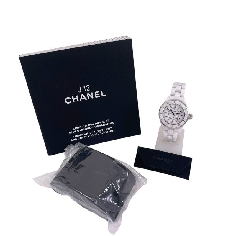 CHANEL】シャネル J12 H0968 腕時計 ホワイトセラミック レディース