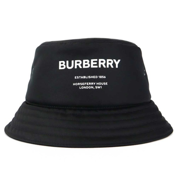 Brandol / BURBERRY バーバリー 帽子 ロゴ ナイロン バケットハット M