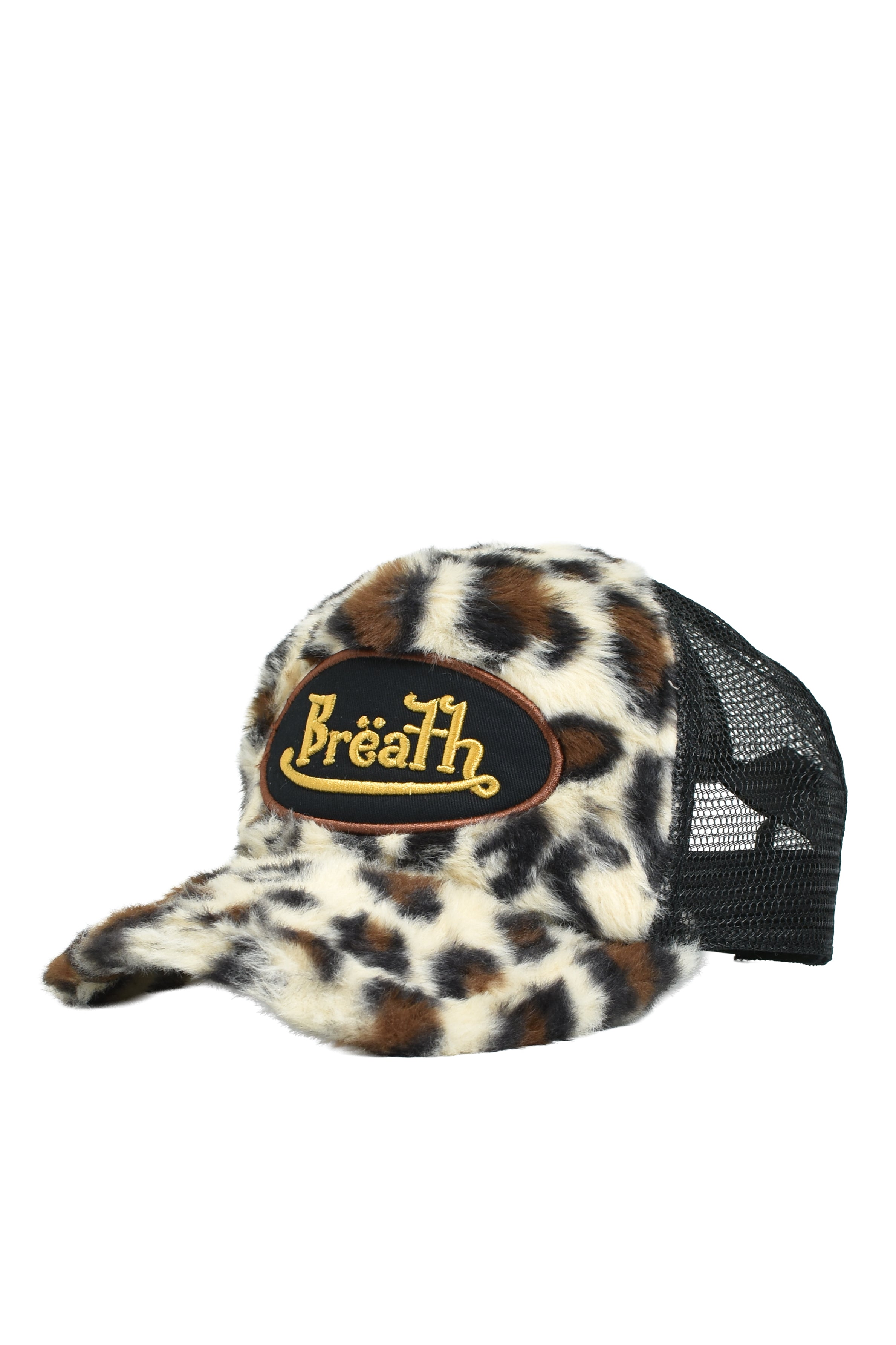 FAUX LEOPARD FUR CAP / BROWN – BREATH - サイズ 頭周り(cm) OS 58-62