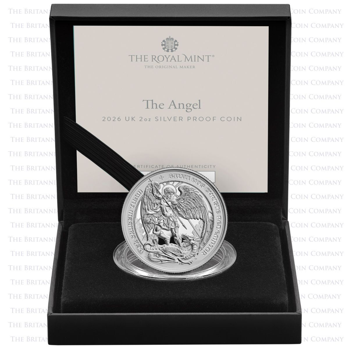 2026イギリス エンジェル（天使とドラゴン） 2ポンド シルバープルーフ