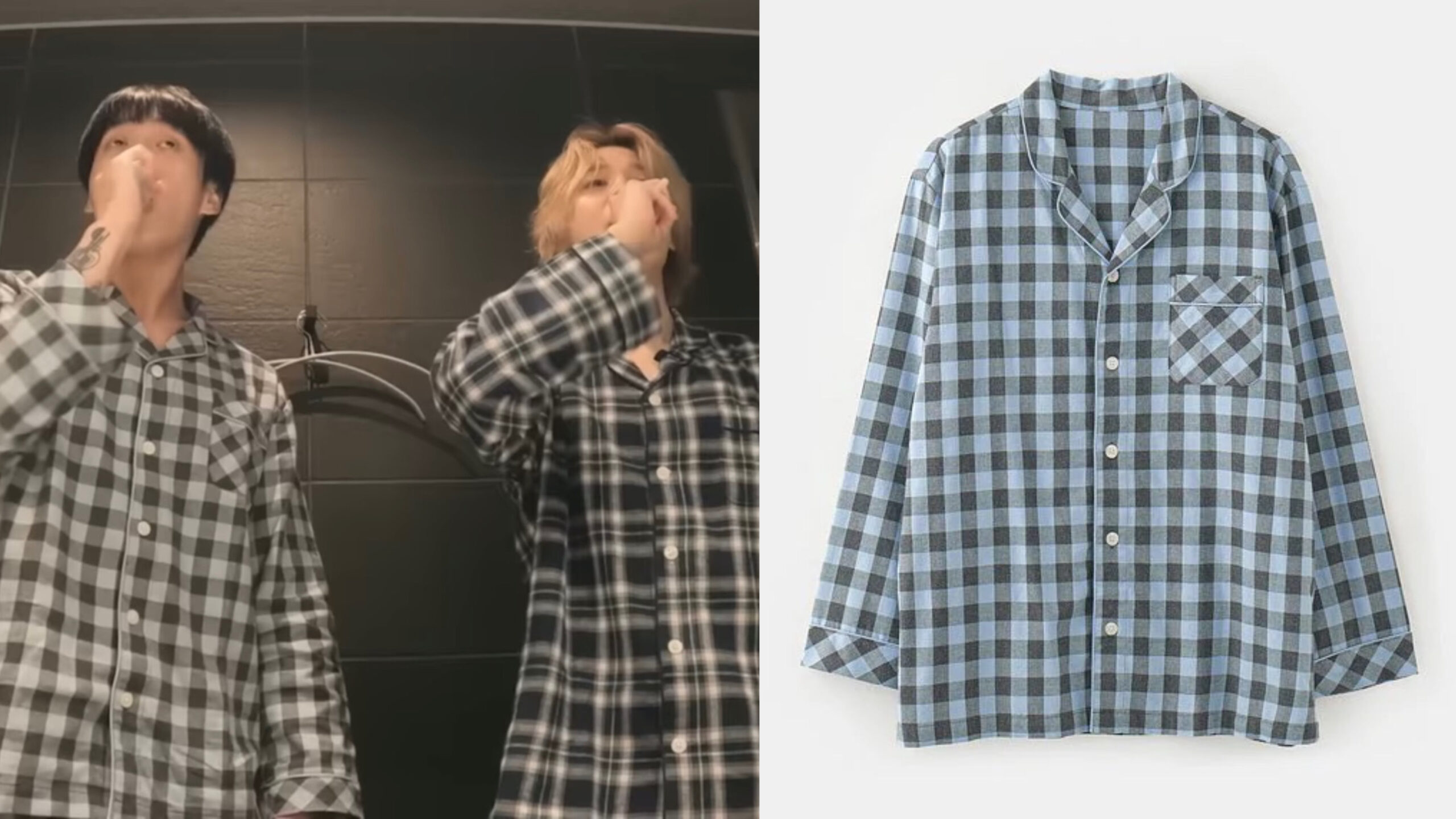 BTS ジョングクとジミンが札幌旅行で着用していたパジャマが日本でも