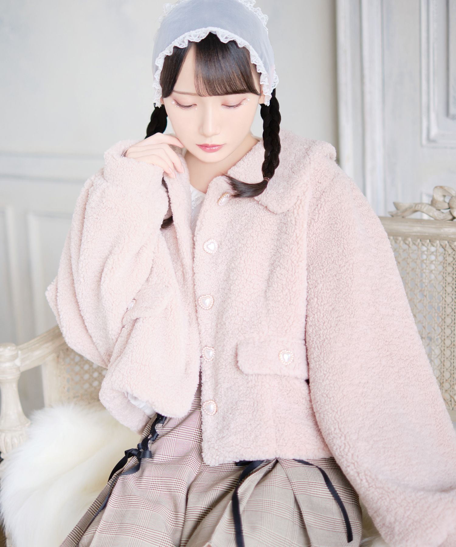 ハートボタンボアジャケット – BUNNY APARTMENT