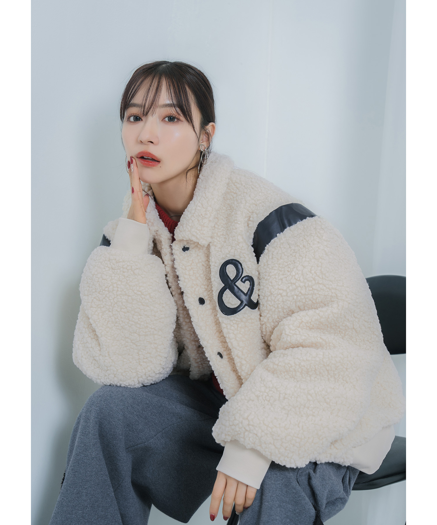 UNISEX フェイクボアスタジャン – BUNNY APARTMENT