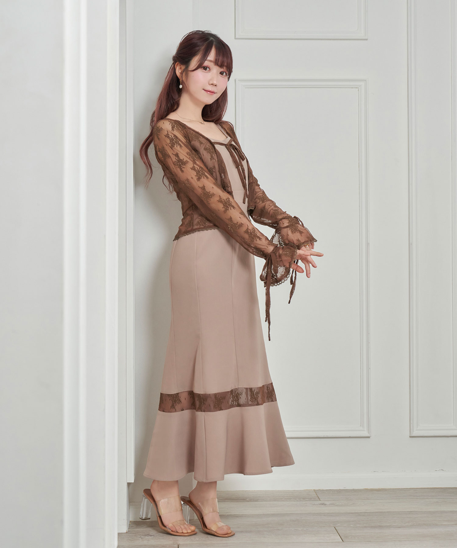 Lace bolero one-piece set – BUNNY APARTMENT